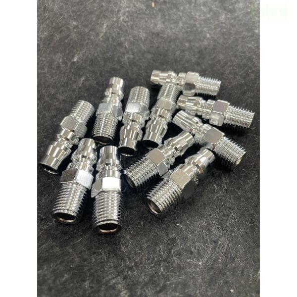 台灣製  快速接頭 公 20PM 1/4 (外牙) 鋼鐵製 空壓機 氣動快速接頭 