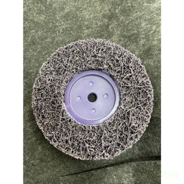 含稅 附發票 鹿洋五金 3M紫輪 研磨紫輪  4英吋砂輪機用 紫金剛 研磨 磨漆 有牙  除鏽 拋光 