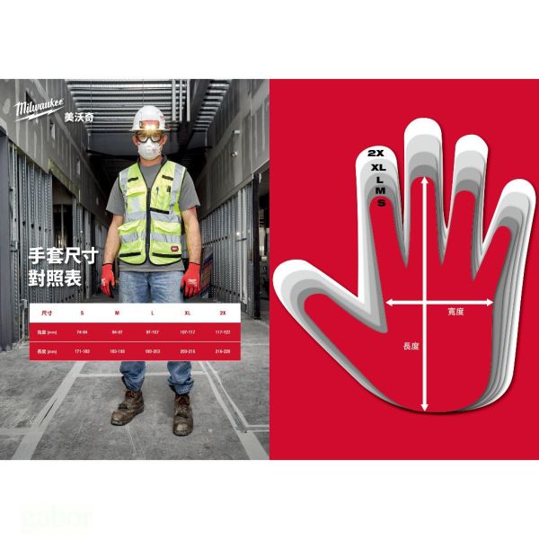鹿洋五金 milwaukee 公司貨 美沃奇 A1防割手套 L 48-22-8902 48-22-8901 8903 