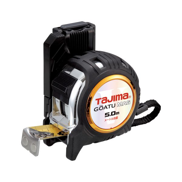 含稅 日本 田島 TAJIMA 左手用剛厚包膠捲尺25mm 5米/公分附安全扣磁鐵 GASFGLM2550LR 