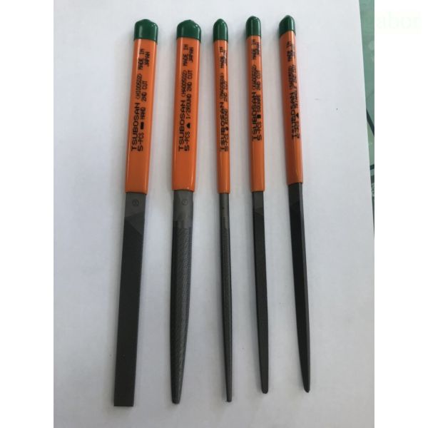 含稅 附發票 鹿洋五金 TSUBOSAN 日本壺三 銼刀 5支組 平  半丸 丸  角 (四角).三角 