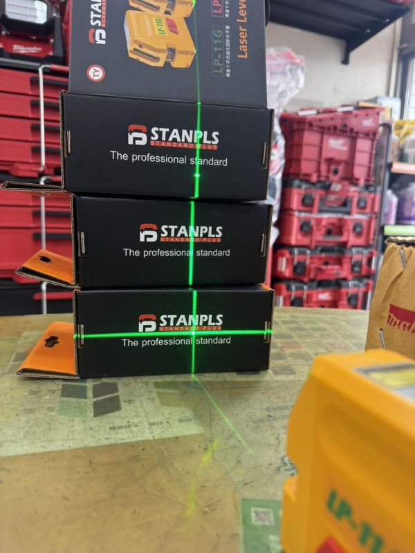 STANPLS 雷射水平儀 LP-11G 3點式綠光 水平儀 雷射 十字式 高亮度 光點 1V1H 