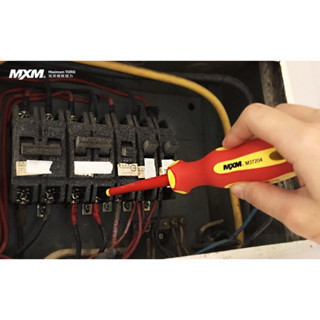 含稅  鹿洋五金 MXM 割溝起子 水電專用 電工指定 雙層絕緣 十字割溝起子 VDE認證 電工必備 M37204 