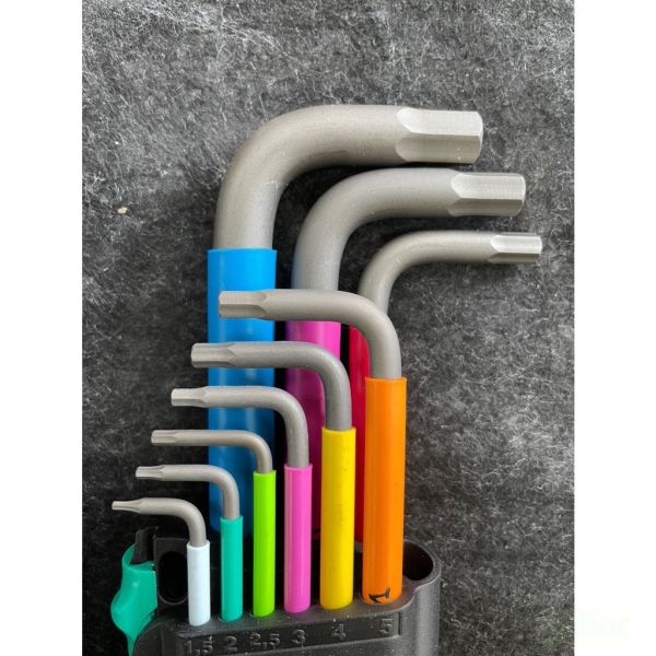 鹿洋五金  WERA 950/9 Hex-plus 彩色膠套 六角板手組 9支組 總代理公司貨 捷克製造 