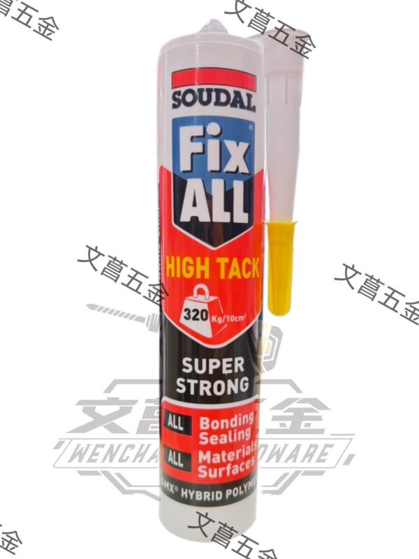 【文菖五金】SOUDAL Fix ALL High Tack 白色 免釘膠 結構膠 MS變性矽利康 290ml SOUDAL,Fix ALL High Tack,免釘膠,結構膠,MS變性矽利康,密封膠,強力黏著劑,290ml