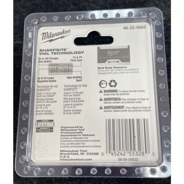 美沃奇 milwaukee 48-22-5603 強力磁性口袋級迷你水平 口袋水平尺 水平儀 