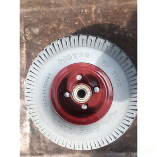 含稅  鹿洋五金 台灣製造  10＂發泡輪，手推車輪子，10＂發泡風輪  平板車 水泥車 蘋果車 獨家限定 