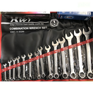 含稅附發票 鹿洋五金 KWT 梅開板手組 六角板手 梅花開口板手組 8mm~32mm 英吋規格 台灣製 