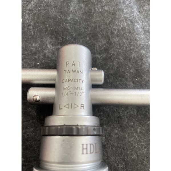 鹿洋五金 台灣製 絲攻棘輪板手 螺絲攻板手 1/2 4分 手動攻牙器 TRT-0614 1/4-1/2 M6-M14用 