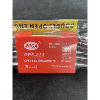 含稅 附發票 鹿洋五金 台灣製WIGA GP6-823 6支組雙開口板手組 雙開板手組 開口扳手組 梅開板手組 
