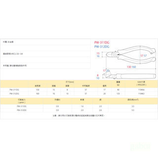 附發票 鹿洋五金 日本製 KING TTC 角田牌 日本製 6" 電子斜口鉗 斜口鉗  - PW-312DG 