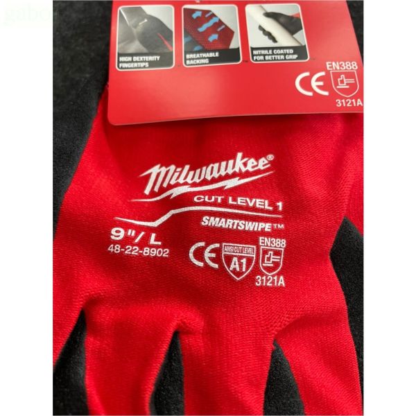 鹿洋五金 milwaukee 公司貨 美沃奇 A1防割手套 L 48-22-8902 48-22-8901 8903 