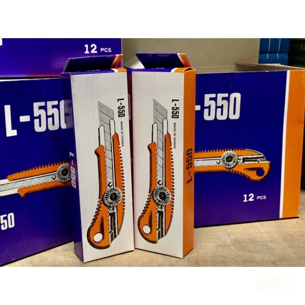 含稅 附發票 鹿洋五金 L-550 大型高級美工刀 專業級旋轉鎖定美工刀 18mm 