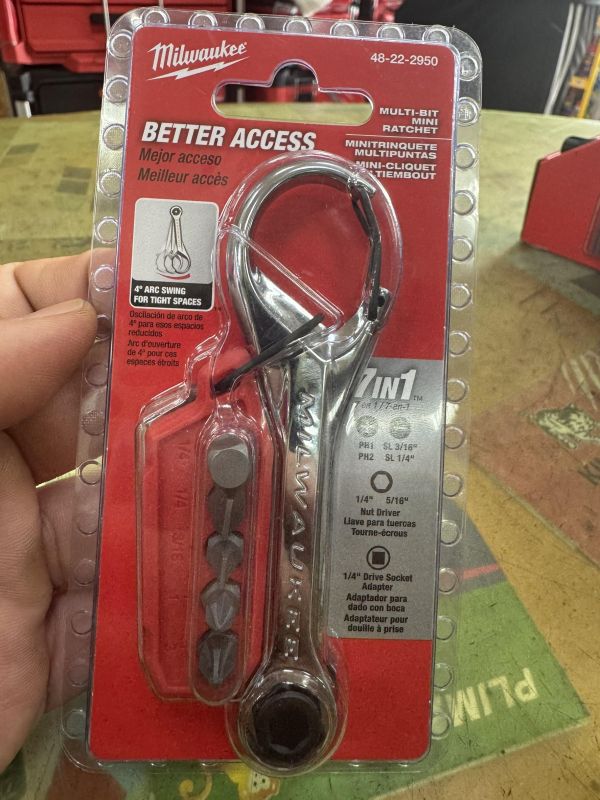 Milwaukee 90齒迷你薄型雙向棘輪扳手六件組 48-22-2950 