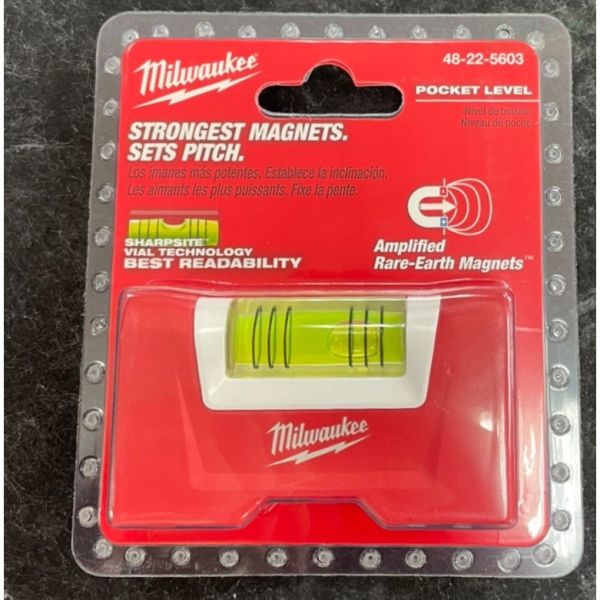 美沃奇 milwaukee 48-22-5603 強力磁性口袋級迷你水平 口袋水平尺 水平儀 