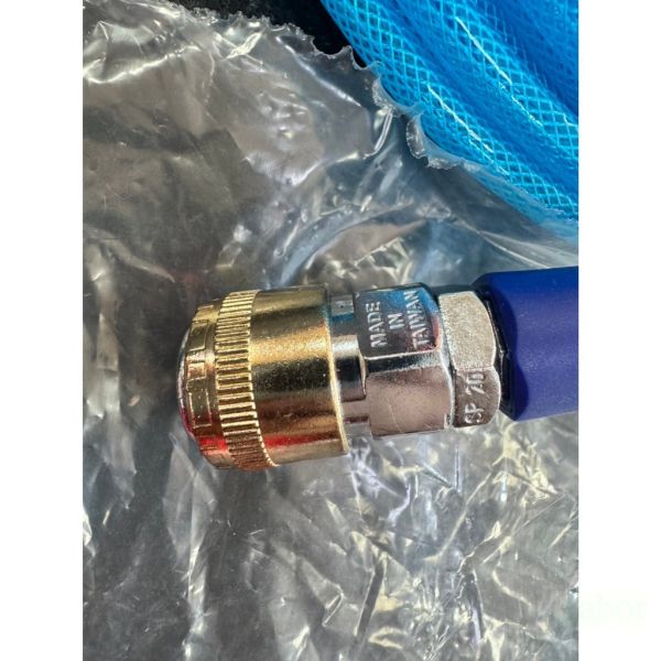 文菖五金 夾紗PU管/包紗管/耐高壓夾紗管/PU包紗空壓管(5*8)15米. /附接頭+單手快速接頭 