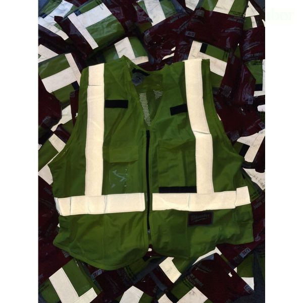 附發票 milwaukee 美沃奇 米沃奇 黃色工程背心48-73-5061#S/M 48-73-5062#L/XL 