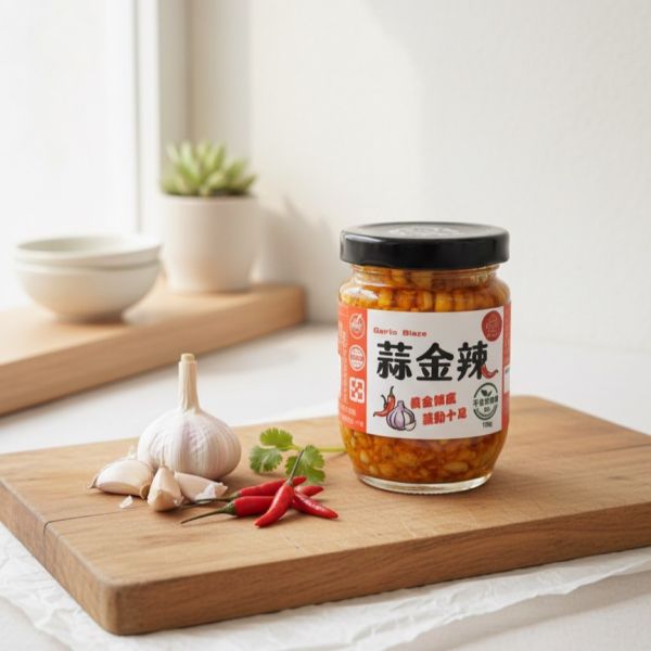 伸港在地蒜頭-蒜金辣(蒜頭拌醬)辣味 