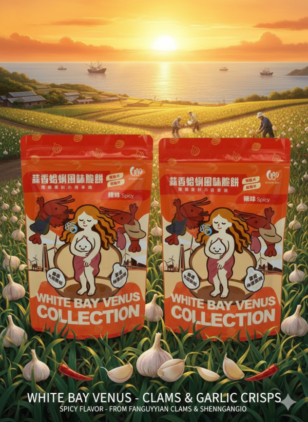 蒜香蛤蜊風味脆餅-辣味 