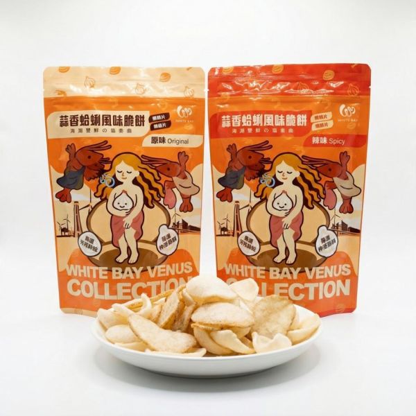 蒜香蛤蜊風味脆餅-辣味 