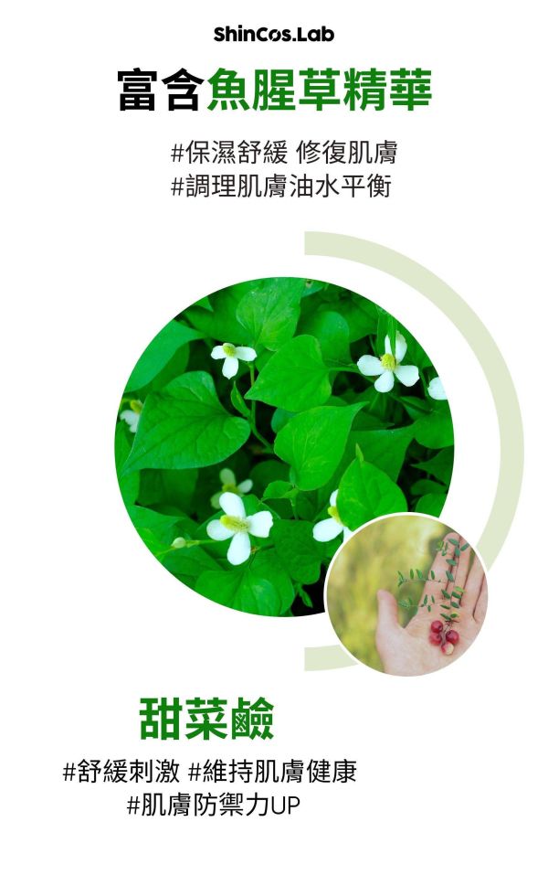 【ShInCos.Lab】魚腥草舒緩面膜 單片入 