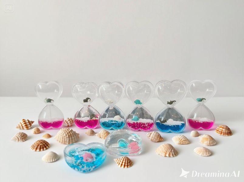 White Bay 海洋愛心沙漏 