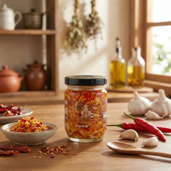 白色海灣女神嚴選【蒜頭拌醬】伸港在地蒜頭-赤辛 