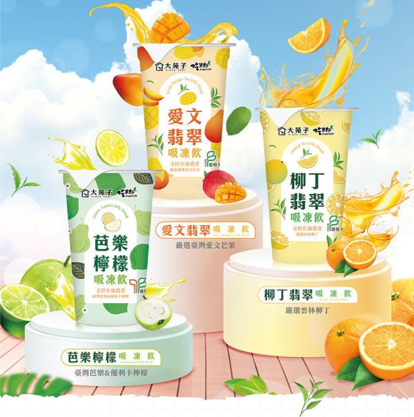 《大苑子 x 吃果籽》聯名款手搖吸凍飲禮盒 220g x 6入 
