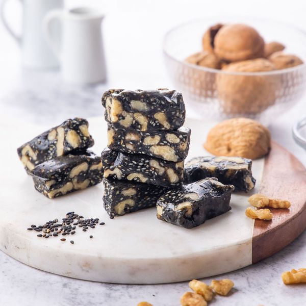 芝麻核桃糕-100g(直營門市無販售) 櫻桃爺爺,核桃糕,手工,伴手禮,芝麻,芝麻核桃糕