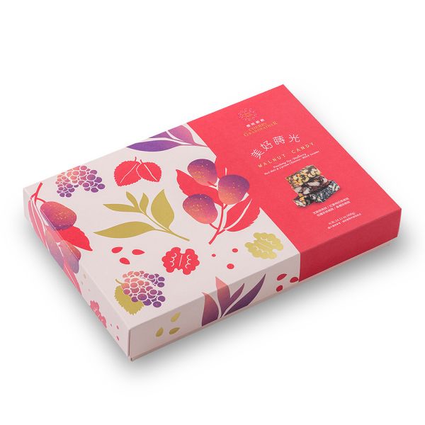 美好蒔光禮盒-400g 櫻桃爺爺,核桃糕,伴手禮,桑椹,紅棗枸杞,芝麻,包種茶,禮盒,送禮,VEGAN英國純素認證,奶素