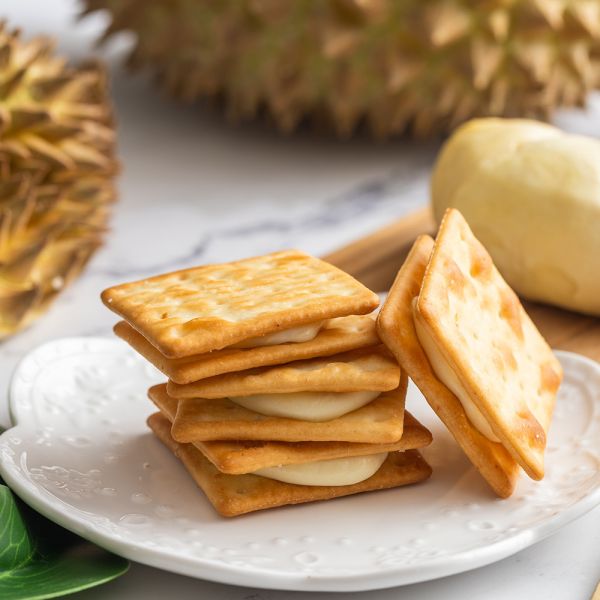 榴槤牛軋餅12入禮盒 櫻桃爺爺,牛軋糖,牛軋餅,伴手禮,下午茶點心,點心,甜點,榴槤,熱帶水果,水果之王