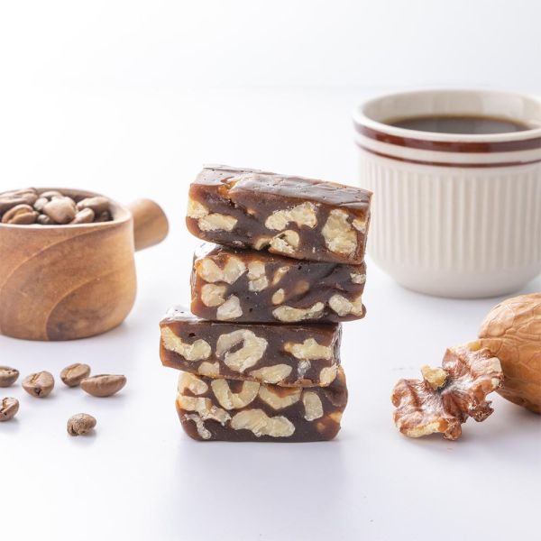 咖啡核桃糕-100g 櫻桃爺爺,核桃,炭燒咖啡,糖果,下午茶,伴手禮,核桃糕,咖啡糖,巴西咖啡,阿拉比卡豆,
