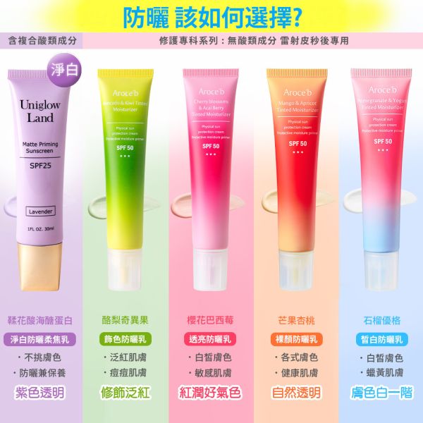 【SPF50】芒果杏桃裸顏防曬乳 30ml 防曬乳,物理性防曬,SPF50,清爽防曬,不曬黑防曬,防曬係數,敏感肌防曬,UVA,UVB