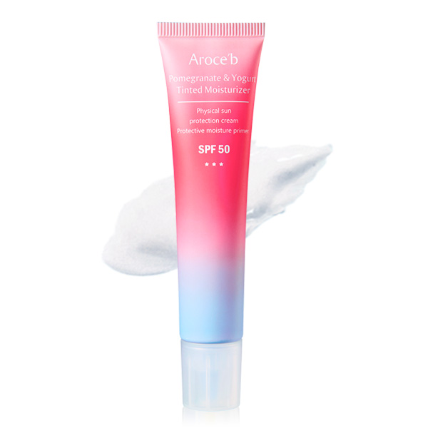 【SPF50】Pomegranate & Yogurt Tinted Moisturizer- 30ml 防曬乳,物理性防曬,SPF50,清爽防曬,不曬黑防曬,防曬係數,敏感肌防曬,UVA,UVB