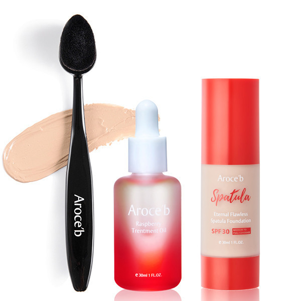 【雙11限定】粉底液、精煉油、無痕刷 保養,敏感肌,痘痘,細紋,修護,出油,美白,出油,抗老,保濕