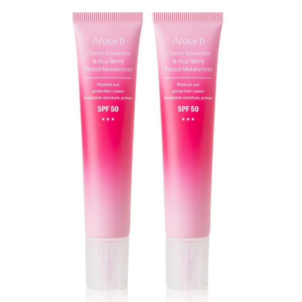 【TWO PACK】Tinted Moisturizer 防曬乳,物理性防曬,SPF50,清爽防曬,不曬黑防曬,防曬係數,敏感肌防曬,UVA,UVB