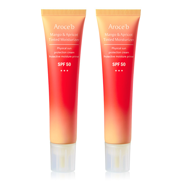 【TWO PACK】Tinted Moisturizer 防曬乳,物理性防曬,SPF50,清爽防曬,不曬黑防曬,防曬係數,敏感肌防曬,UVA,UVB