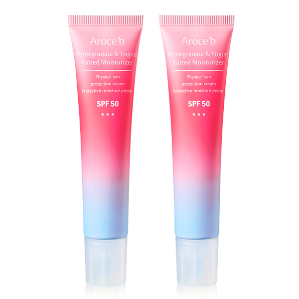 【TWO PACK】Tinted Moisturizer 防曬乳,物理性防曬,SPF50,清爽防曬,不曬黑防曬,防曬係數,敏感肌防曬,UVA,UVB