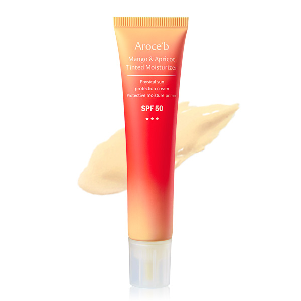 【SPF50】Mango & Apricot Tinted Moisturizer- 30ml 防曬乳,物理性防曬,SPF50,清爽防曬,不曬黑防曬,防曬係數,敏感肌防曬,UVA,UVB