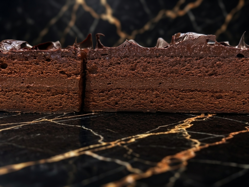 Chunyu Dark Chocolate Cake 生巧克力, 生巧克力蛋糕, 君度橙酒, 柑橘, 無麩質