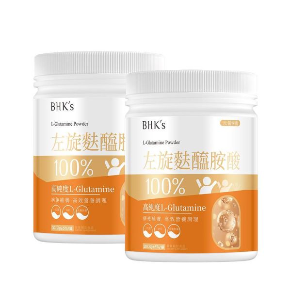 BHK's 左旋麩醯胺酸粉 (300克/罐)2罐組【術後養護】 