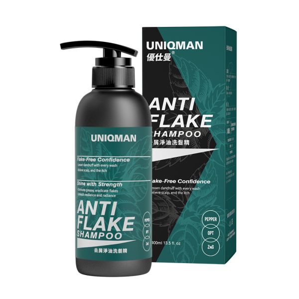 UNIQMAN 去屑淨油洗髮精 (400ml/瓶)【控油無屑】 去屑,控油,止癢,洗髮精,頭皮屑,頭皮癢,抗菌