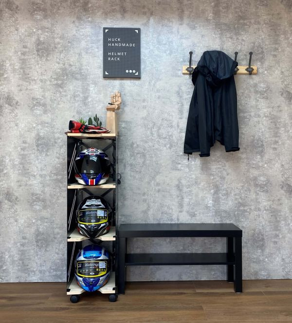 Helmet cabinet (Plywood) motorbike helmet, riding gear storage, helmet storage, helmet care, helmet odors, helmet lining care, helmet dryer, garage organizer, entryway organizer, storage cabinet
