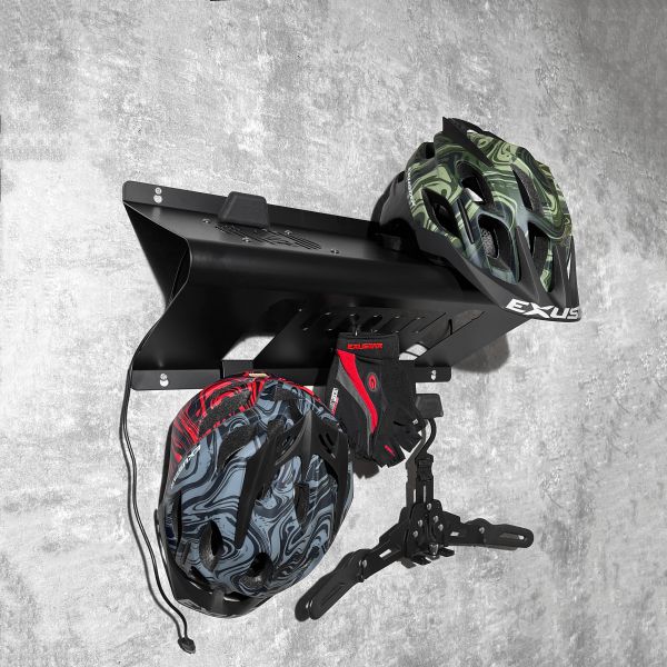 Bike Helmet Rack Premium 單車帽架,單車,帽架,huck,浩克,浩克手工傢俬,收納,居家,置物架,空間收納,多功能,置物,掛勾,收納空間,設計,節省空間,居家置物,居家擺飾,擺件,DIY,翻折,掛勾,置物掛勾,Multifunctional,Storage,Rack