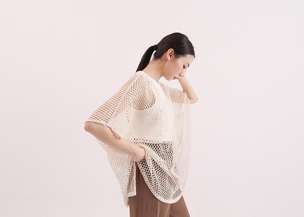 Springrain_春雨寬版上衣_米 