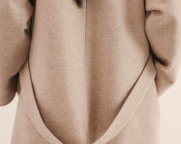 Intertwine_綢繆毛料大衣_駝 