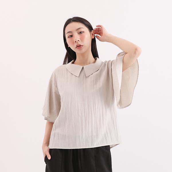 Secret_秘密棉麻襯衫_米灰 