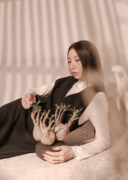 Dayrest_余暇剪接背心洋裝_藏青 