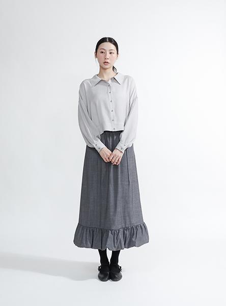 Insight _知新寬版襯衫_淺灰 