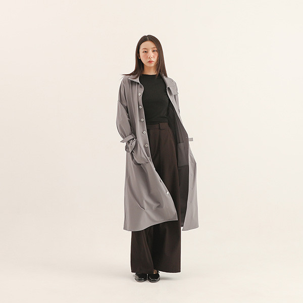 Yiwei_依偎綁帶洋裝_灰 